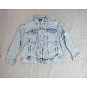 BDG Urban Outfitters Jean Jacket Men Size Small Blue Denim Trucker Biker Hip Hop